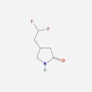 molecular formula C6H9F2NO B8512363 4-(2,2-Difluoroethyl)pyrrolidin-2-one 