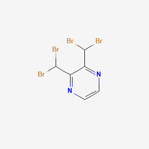 molecular formula C6H4Br4N2 B8512370 2,3-Bis(dibromomethyl)pyrazine 