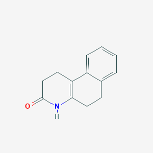 molecular formula C13H13NO B8512394 2,4,5,6-tetrahydro-1H-benzo[f]quinolin-3-one CAS No. 31951-25-4