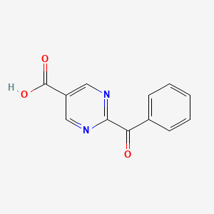 molecular formula C12H8N2O3 B8512410 2-Benzoyl-pyrimidine-5-carboxylic acid 