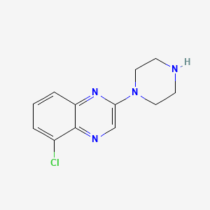 molecular formula C12H13ClN4 B8512428 5-Chloro-2-piperazin-1-yl-quinoxaline 