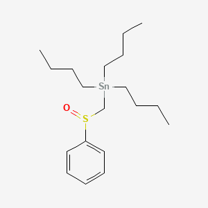 molecular formula C19H34OSSn B8512495 [(Benzenesulfinyl)methyl](tributyl)stannane CAS No. 54086-42-9
