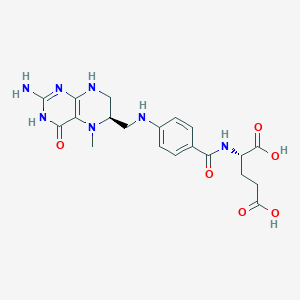 molecular formula C20H25N7O6 B8512503 (6R)-5-Methyltetrahydrofolic acid 