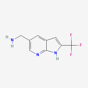 1H-Pyrrolo[2,3-b]pyridine-5-methanamine, 2-(trifluoromethyl)-
