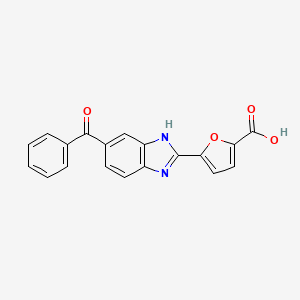 5-(6-Benzoyl-1H-benzimidazol-2-yl)furan-2-carboxylic acid