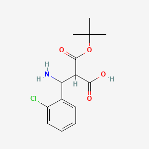2-[Amino-(2-chlorophenyl)methyl]-3-[(2-methylpropan-2-yl)oxy]-3-oxopropanoic acid