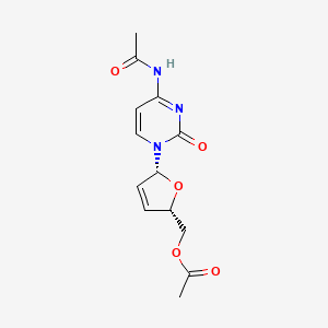 Cytidine, N-acetyl-2',3'-didehydro-2',3'-dideoxy-, 5'-acetate
