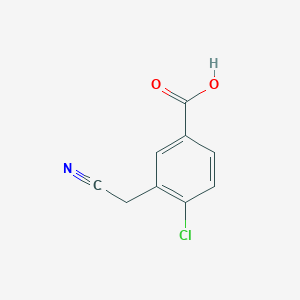 4-Chloro-3-(cyanomethyl)benzoic acid