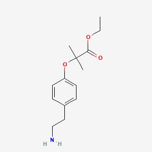Ethyl 2-[4-(2-aminoethyl)-phenoxy]-2-methylpropionate