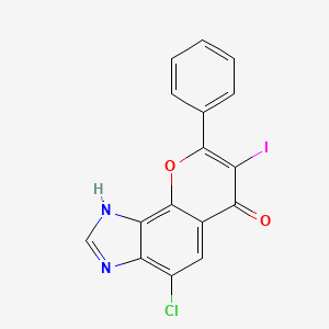 4-Chloro-7-iodo-8-phenyl-1H-chromeno[7,8-d]imidazol-6-one