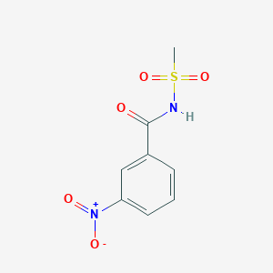 molecular formula C8H8N2O5S B8512647 1-(Methylsulphonylaminocarbonyl)-3-nitrobenzene 