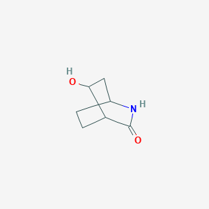 molecular formula C7H11NO2 B8512661 5-Hydroxy-2-aza-bicyclo[2.2.2]octan-3-one 