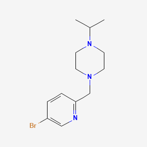 molecular formula C13H20BrN3 B8512683 1-(5-Bromopyridin-2-ylmethyl)-4-isopropylpiperazine 