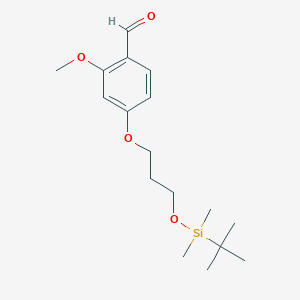 4-(3-(tert-Butyldimethylsilyloxy)propoxy)-2-methoxybenzaldehyde