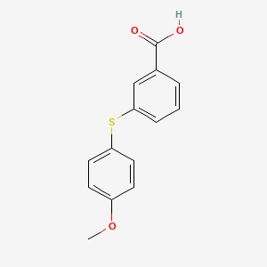 molecular formula C14H12O3S B8512960 3-(4-methoxyphenyl)sulfanylbenzoic Acid CAS No. 128950-14-1