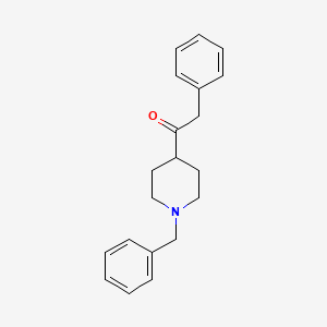 molecular formula C20H23NO B8512966 2-Phenyl-1-[1-(phenylmethyl)-4-piperidinyl]ethanone CAS No. 88796-12-7