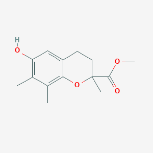 methyl 6-hydroxy-2,7,8-trimethyl-3,4-dihydrochromene-2-carboxylate