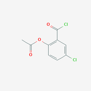 molecular formula C9H6Cl2O3 B8512976 2-Acetoxy-5-chlorobenzoyl chloride 