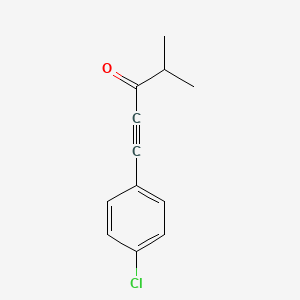 1-(4-Chlorophenyl)-4-methylpent-1-yn-3-one