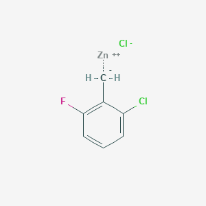 molecular formula C7H5Cl2FZn B8513030 (2-chloro-6-fluorobenzyl)zinc(II) chloride 
