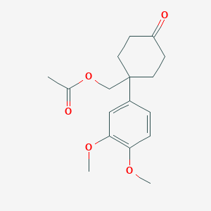 [1-(3,4-Dimethoxyphenyl)-4-oxocyclohexyl]methyl acetate