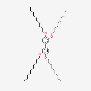 molecular formula C52H90O4 B8513087 3,3',4,4'-Tetrakis(decyloxy)-1,1'-biphenyl CAS No. 195321-60-9