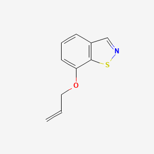 molecular formula C10H9NOS B8513133 7-Allyloxy-1,2-benzisothiazole 