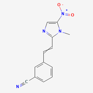 3-[2-(1-Methyl-5-nitro-1H-imidazol-2-yl)ethenyl]benzonitrile