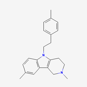 2,3,4,5-tetrahydro-2,8-dimethyl-5-(4-methylphenethyl)-1H-pyrido[4,3-b]indole