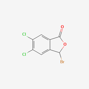 molecular formula C8H3BrCl2O2 B8513165 3-Bromo-5,6-dichloro-3H-isobenzofuran-1-one 