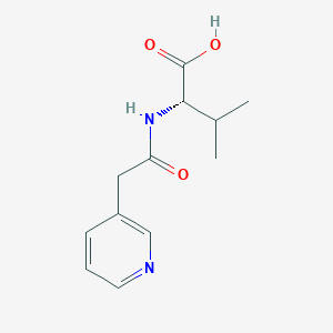molecular formula C12H16N2O3 B8513174 N-(3-Pyridylacetyl)-(L)-valine 