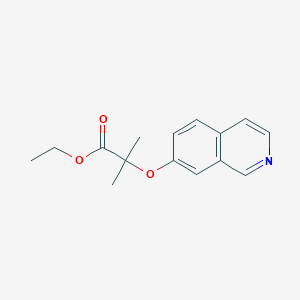 2-(Isoquinolin-7-yloxy)-2-methyl-propionic acid ethyl ester