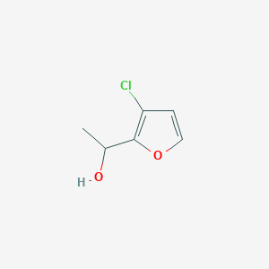 molecular formula C6H7ClO2 B8513208 2-(1-Hydroxyethyl)-3-chloro-furan 