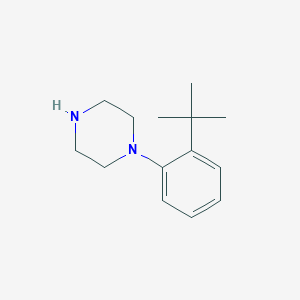 molecular formula C14H22N2 B8513221 1-(2-Tert-butylphenyl)piperazine 