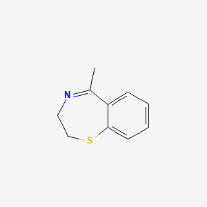 molecular formula C10H11NS B8513238 5-Methyl-2,3-dihydro-1,4-benzothiazepine 
