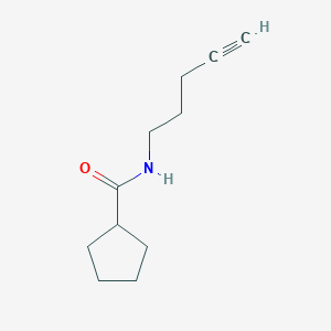 molecular formula C11H17NO B8513256 n-Pent-4-ynyl-cyclopentylcarboxamide 