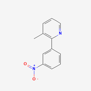 molecular formula C12H10N2O2 B8513323 3-Methyl-2-(3-nitrophenyl)pyridine 