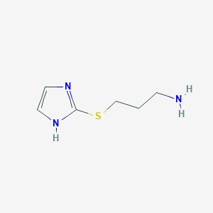 molecular formula C6H11N3S B8513333 2-(3-Aminopropylthio)imidazole 