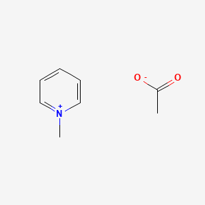 molecular formula C8H11NO2 B8513346 N-methylpyridinium acetate CAS No. 5883-40-9