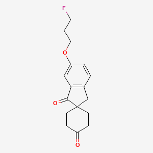 B8513377 6'-(3-Fluoropropoxy)spiro[cyclohexane-1,2'-indene]-1',4(3'H)-dione CAS No. 1383985-33-8