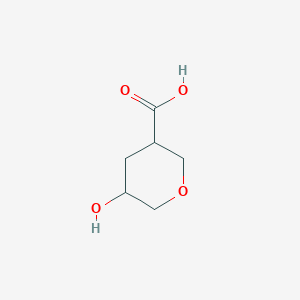 molecular formula C6H10O4 B8513536 5-Hydroxytetrahydro-2H-pyran-3-carboxylic acid 