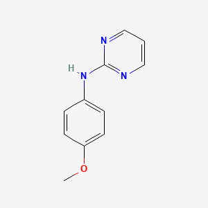 molecular formula C11H11N3O B8513543 N-(4-methoxyphenyl)pyrimidin-2-amine 