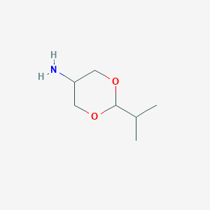 molecular formula C7H15NO2 B8513576 trans 2-Isopropyl-[1,3]dioxan-5-ylamine 