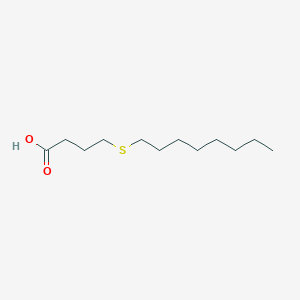 molecular formula C12H24O2S B8513590 4-(Octylthio)butyric acid CAS No. 116346-23-7