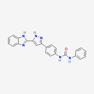 N-{4-[3-(1H-Benzimidazol-2-yl)-1H-pyrazol-5-yl]phenyl}-N'-phenylurea