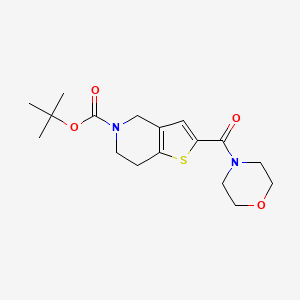 5-t-Butoxycarbonyl-2-(morpholine-4-carbonyl)-4,5,6,7-tetrahydro-thieno[3,2-c]pyridine