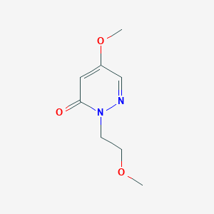 molecular formula C8H12N2O3 B8513635 2-(2-methoxy-ethyl)-5-methoxy-2H-pyridazin-3-one 