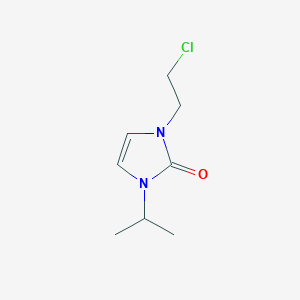 molecular formula C8H13ClN2O B8513666 1-(2-chloroethyl)-1,3-dihydro-3-(1-methylethyl)-2H-imidazol-2-one 