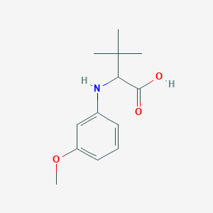 molecular formula C13H19NO3 B8513807 2-(3-Methoxy-phenylamino)-3,3-dimethyl-butyric acid 