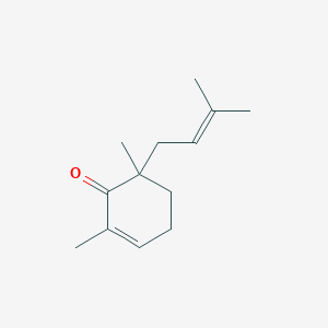 molecular formula C13H20O B8513819 2,6-Dimethyl-6-(3-methyl-but-2-enyl)-cyclo-hex-2-enone CAS No. 435270-49-8